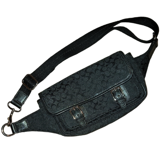 COACH Vintage Voyager Bon Voyage Signature Belt Bum Fanny Pack Crossbody Bag EUC - Picture 1 of 16